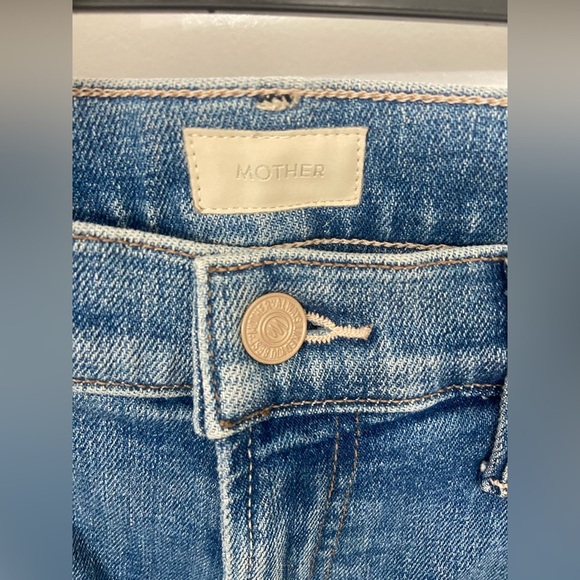 NWT MOTHER The Insider Step Fray Promises to Keep Blue Size 30 - Picture 3 of 9